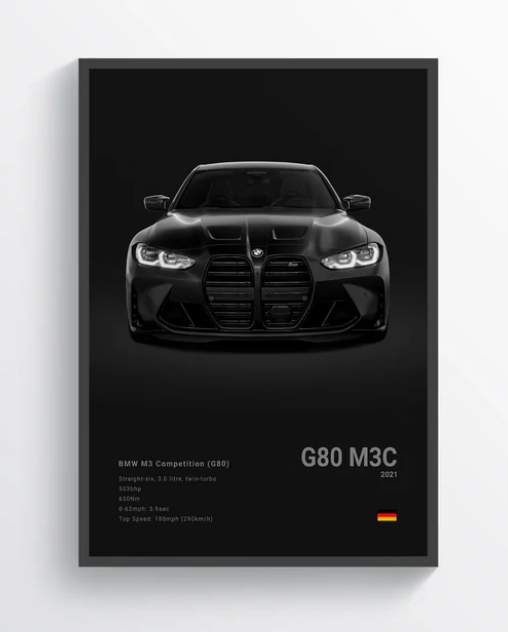 Poster BMW M3 F80